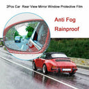 2pcs Motorcycle Car Side Rear View mirror Protective Film Anti Fog Rainproo