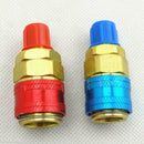 Pair Car Automotive AC R134A System Quick Couplers Connectors Adapter 1 TIM