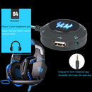 For PC Laptops S2 4 Port USB Sound Card HUB Mic Adapter External Audio Converter