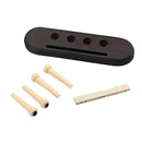 4 String Rosewood Ukulele Guitar Bridge With Saddle Nut Set for Ukulele,