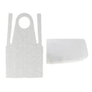 100 X Disposable Apron Plastic Cape Neck Shawl Hairdressing Hair Color Apron Oil