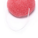 2X round natural konjac charcoal facial soft puff face washing cleansing spongJR