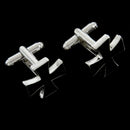 Men's Stainless Steel Cufflinks Black Cross V1S8