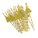 25x Xmas Tree Drinking Straws Cocktail Christmas Birthday Party Paper Straws