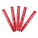 5Pcs Aluminium Alloy Red U Shape Outdoor Camping Snow Sand Tent Peg Stakes