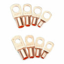 140PCS Copper Wire Ring Terminal Lug SC Battery Welding Bare Connectors Set T1C4
