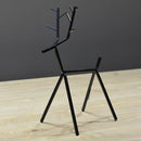 Unique Deer Shape Desktop Ornament Metal Sculpture In Black Decorative Meta N8G2
