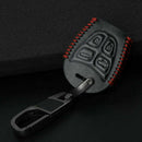 For SAAB 9-3 93 2003-2009 Black Leather Car Smart Case Cover Shell Acces SKM