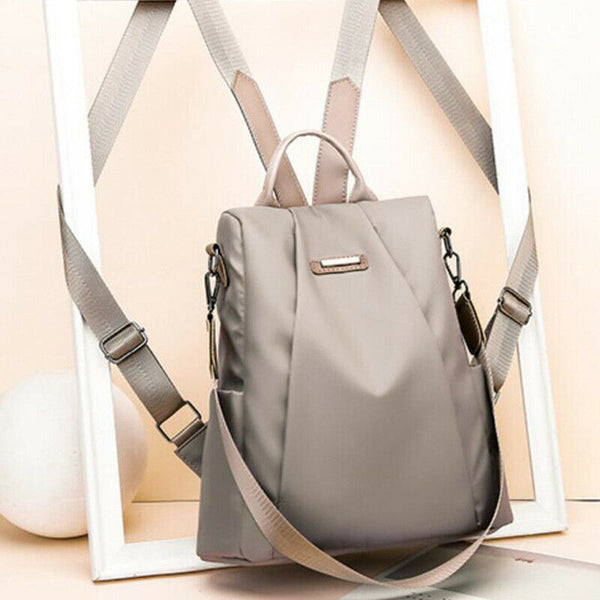 Simple Fashion Ladies Backpack Nylon Anti-Theft Multifunctional Shoulder Ba C7C1