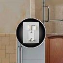 2PCS Free Punching Space Aluminum Shower Base Without Hooks Adjustable Ba DWP