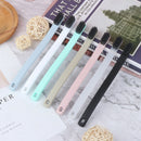 2PCS Charcoal Toothbrushes Reusable Soft Bristles Anti-skid Couple Toothbrush