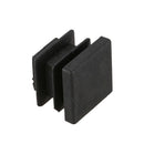 24 Pieces 16 * 16mm Plastic Striated Tube Plugs Insertion Black