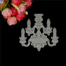 Candle Chandelier Metal Cutting Dies For Scrapbooking Card Craft Decor ^