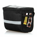 Reflective Striped Cycling Basket Bicycle Handlebar Bag Sports Bike Front Pack