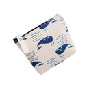 Cute Cartoon Animals Canvas Coin Purse Key Wallet Mini Storage Bagï¼ˆwhaleï¼‰