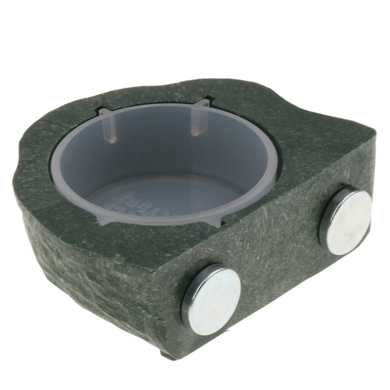 2pcs Mini Magnet Feeding Ledge For Gecko Diet, Food or Water & Plastic Cup Bowl