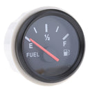 Black Fuel level Gauge, 2" / 52mm, Fuel Level Sensor Kit for Boat Car Truck RV