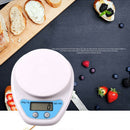 5kg/1g Kitchen LCD Electronic Weighing Scale Digital Measuring Scale w/Bowl