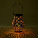 Retro Solar LED Lantern Outdoor Garden Hanging Lamp Lawn Landscape Light