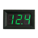 3 Wire Green LED Digital Display Voltage Meter Voltmeter Car Motor 0.56''