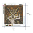 Gloryart 5D DIY Full Drill Diamond Painting Owl Embroidery Crafts (lw016)