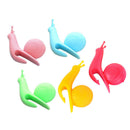5pcs Cute Snail Shape Silicone Tea Bag Holder Cup Mug Candy Colors Gift Set V6L8
