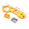 2" Anodized Billet Aluminum Rainbow Rear Bumper Racing Tow Hook CNC Kit Golden d