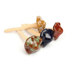 4Pcs Ceramic Toadstools For The Garden Tinkling Mushrooms Garden Ornaments  N6Y1