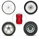 4X Red Auto Car Tyre Rim Valve Wheel Stem Air Port Dust Caps Cover Accessory HOT