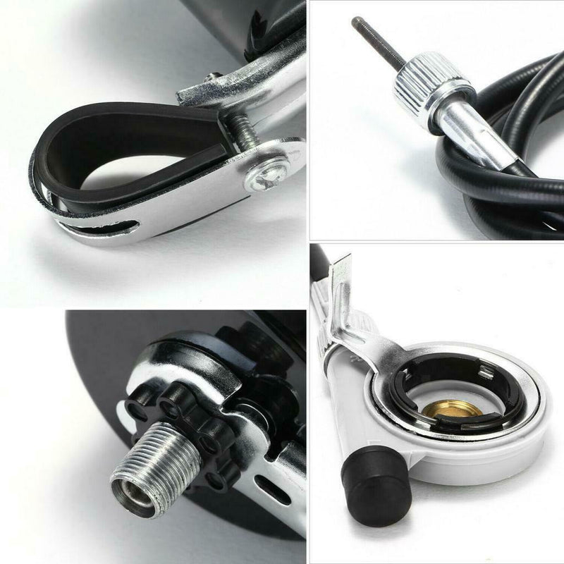Speedometer & Odometer w/Mounting Hardware for Motorized Bicycle Motor