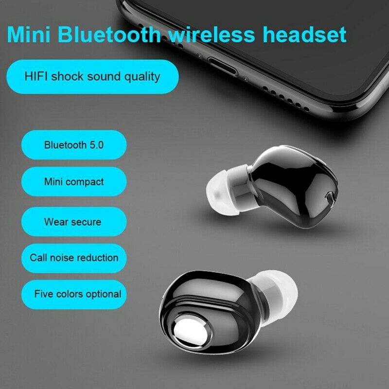 Mini Wireless Bluetooth 5.0 Earphone In-Ear Sport Stereo Music IPX5 Headset R1N1