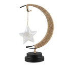 Hemp Rope Night Light Bedside Table Lamp Star Shaped Design Desk Light Lamp