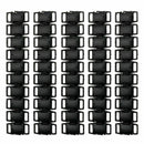 50Ã—Plastic Side Release Buckles For Webbing Pet Collar 3\8,Inch Clips Strap I3R0