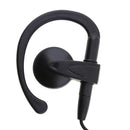 2Pin G-Shape Headset PTT Mic for Walkie Talkie 2 Way Radio Black