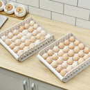 30 Grid Practical Egg Box Portable Egg Rack Stackable Refrigerator Storage S Hn