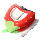 Soft Strawberry Pet Igloo Dog Cat Bed House Kennel Doggy Cushion Basket Red