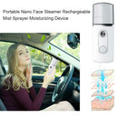 Portable USB Charging Hand-held Nano Cold Spray Facial Humidifier Skin Care