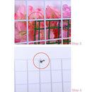 Artificial silk flower wall, DIY wedding home street decoration - light pin W1M6