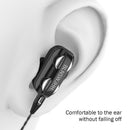 A4 3.5mm Wired In-Ear Earphone Volume Control Music Earbud with Mic (Black)