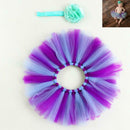 2pcs Baby Gauze Tutu Skirt Headband Set Newborn Photography Props (NO.26)