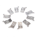 10Pcs Alloy Wave Shape Dollar Charms Pendant Finding DIY Making Jewelry  OZ