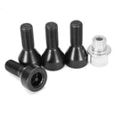 Car Wheel Lock Set Black Lug Bolts For Bmw 1/3/5/6 Series 128I 135I 318I 32