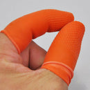 100pc Rubber Latex Fingertip Finger Cots Nail Protection 0.9inch Dia