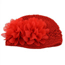 Cute Flower Baby Cap Kids Newborn Toddler Girl Knit Crochet Beanie Hat Acc ENY