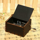 Retro Black Hand Cranked Music Box Party Xmas Gift Household Decor Ornament