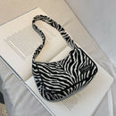 Animal Pattern Women Underarm Shoulder Bag Women Travel Handbags (Zebra)