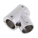316 Stainless Steel Boat Marine Handrail Fitting 60 Degree Tee 1" or 25mm Tube