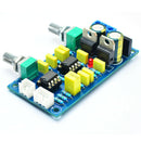 Low Pass Filter Bass Subwoofer Pre-Amp Amplifier Board Dual Power Low Pass  V7W6