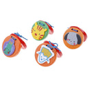 Cartoon Castanets Kids Child Baby Wooden Castanet Clapper Handle Musical  3C