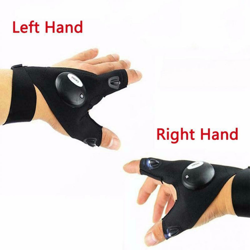 LED Gloves with Waterproof Lights